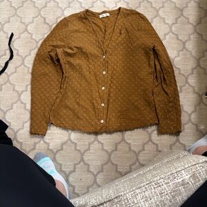 Madewell Textured Tan Cardigan